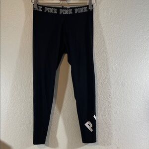 VICTORIA’S SECRET PINK ULTIMATE Black & White Leggings Size Small